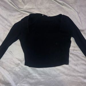 Black crop top